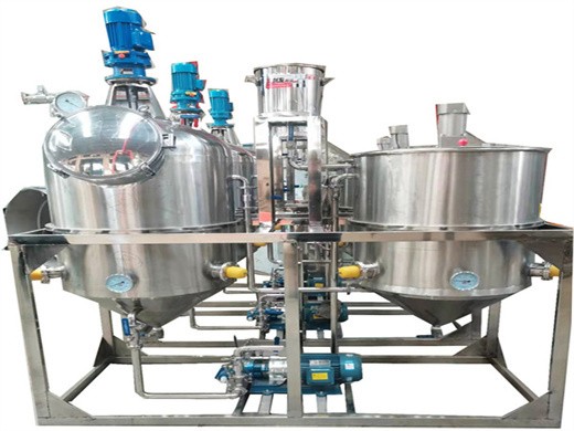 máquina de procesamiento de refinación de refinería de petróleo crudo comestible en Turquía