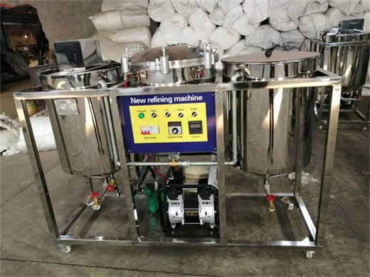 máquina de refinación de aceite comestible molino de refinación de aceite pequeño en Bolivia