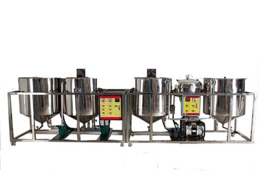 Proveedor chino máquina de refinación de aceite de girasol crudo de acero inoxidable completo