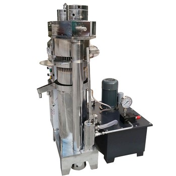La máquina de prensado de aceite de sésamo hidráulica está compuesta por un motor de voltios