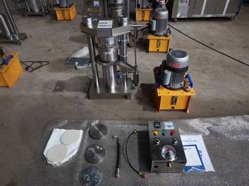 Máquina de prensado de aceite hidráulico de almendras nuez de sésamo nuez de karité